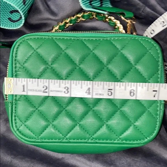 Marc Jacobs Green Quilted Women's Bag Purse Cross Body - Picture 11 of 16